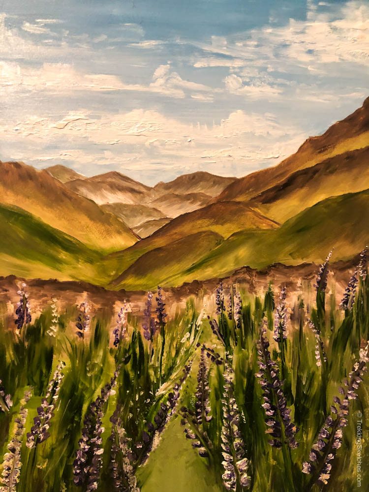 Andean Alpine Meadow Painting