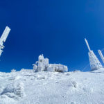 Mount Washington Summit Buildings in Winter