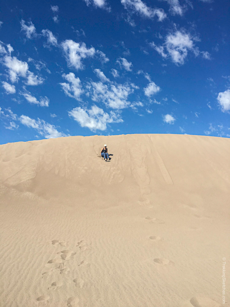Sand Sledding - Great Sand Dunes National Park