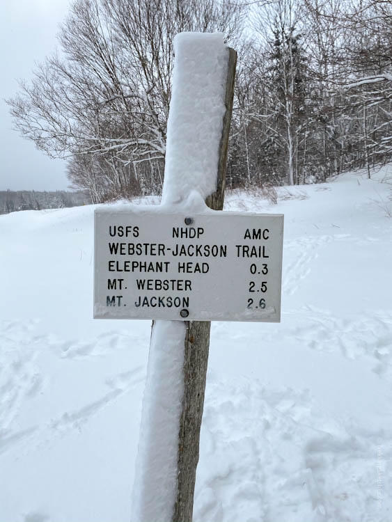 Webster-Jackson trailhead sign