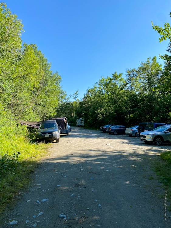 parking area caribou valley appalachian trail head