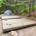 Tent platforms at Cooper Lodge