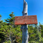 South Peak summit sign