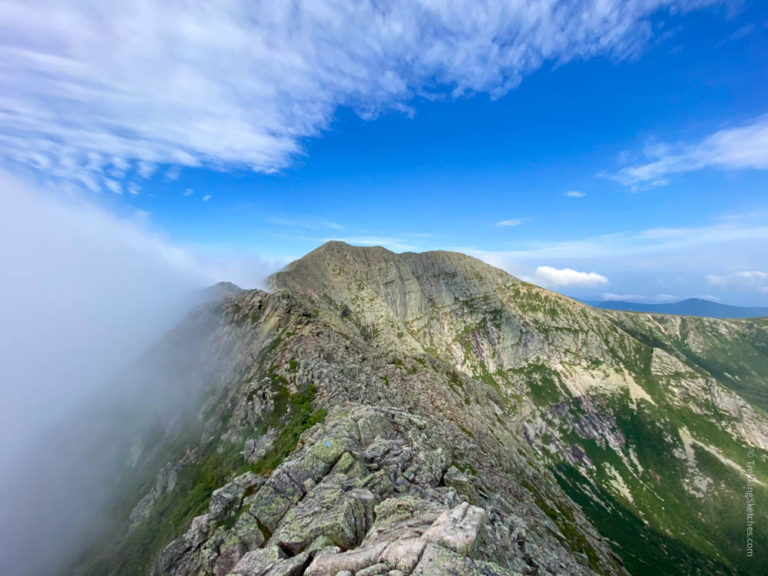 View of Katahdin and Knife Edge from Chimney Peak