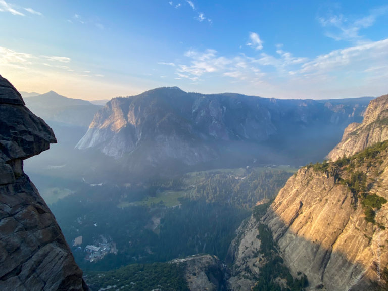 View from the top of Yosemite Falls