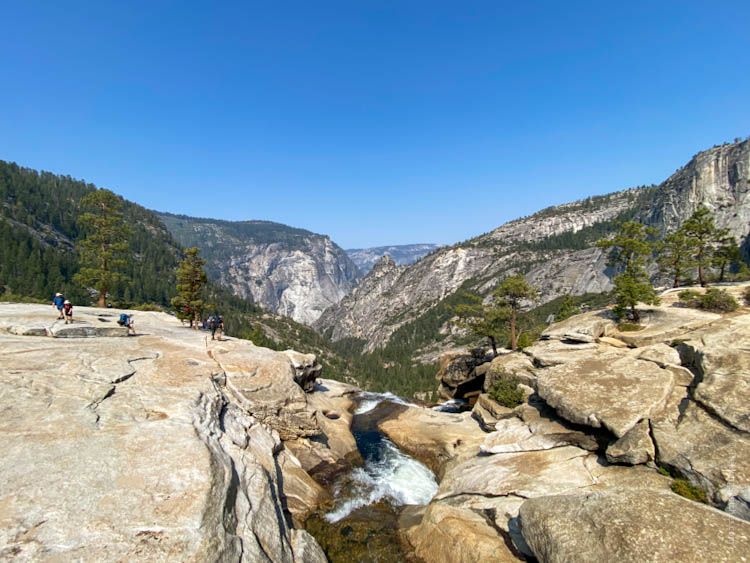 View from the top of Nevada Falls