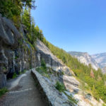 Cliffside trail on the JMT