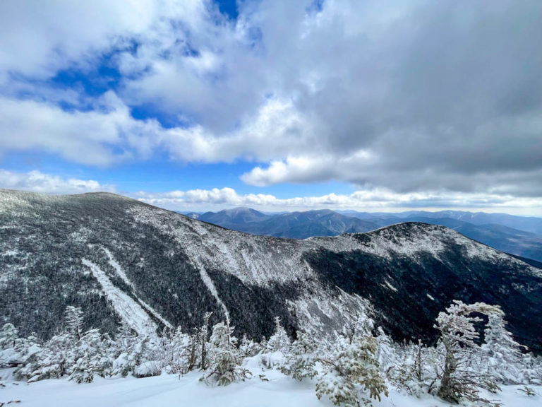 Bond and Bondcliff with the ridgeline trail between