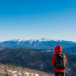 Hiker taking in the views
